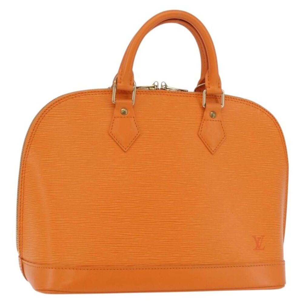 Louis Vuitton Alma Epi Leather Orange Leather Handbag